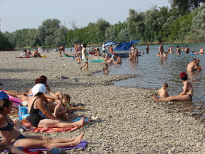 Szabad strand Tiszabecs